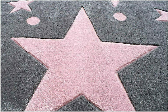 Alexander Carpets Breeze Stars Kinder Teppich Sterne Gray 160x230cm Dicke 10mm
