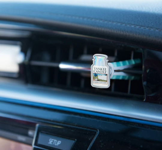 Yankee Candle Lufterfrischer Entlüftung Auto Vent Stick Saubere Baumwolle 4Stück