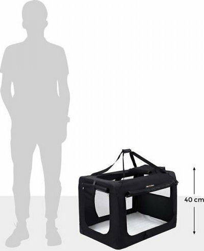 Songmics Feandrea Waterproof Dog Carrying Black Handbag L60xW40xH40cm