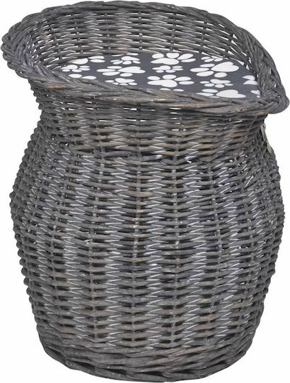 vidaXL Nest Pisici Gri 44x33x34cm