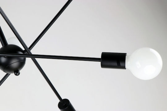 Home Lighting Gwen Lustră Negru cu Dulie E27 75x75x57cm.