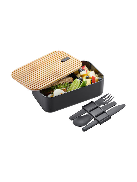 Gefu Enviro Lunch Box Thermo Plastic Black 1000ml 1pcs