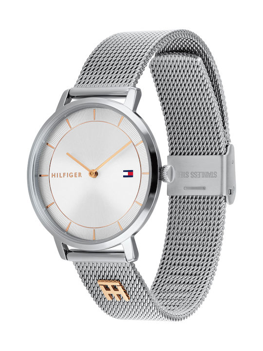 Tommy Hilfiger Tea Дамски Часовник 35мм Кварцов със Сребрист Метална Верижка