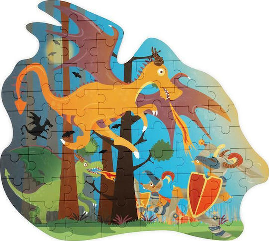 Παιδικό Puzzle Contour Dragon 61pcs Scratch Europe