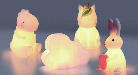 Aca Led Kids Decorative Lamp Cloud with Color Changes White 13x10cm