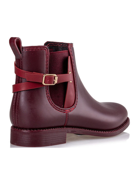 Women's Short Wellies Burgundy