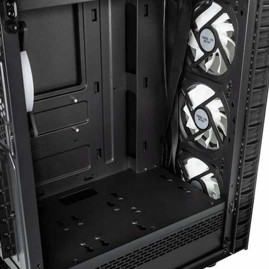 Kolink Observatory Lite Gaming Midi Tower Κουτί Υπολογιστή με Πλαϊνό Παράθυρο και RGB Φωτισμό Μαύρο