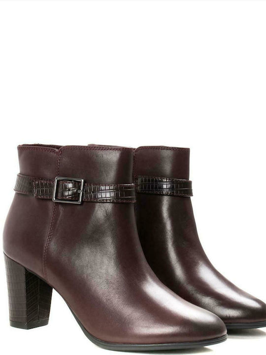 Clarks Alayna Juno Ankle Boots Burgundy 26152979