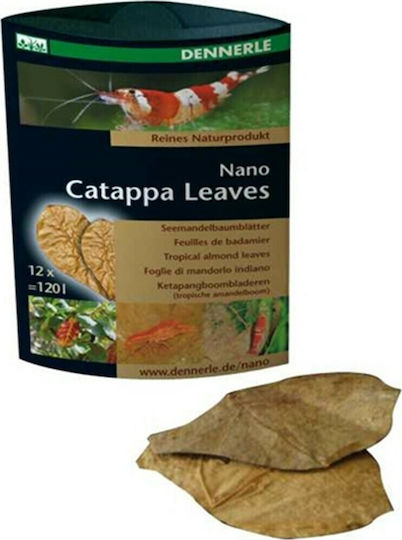 Dennerle Nano Catappa Leaves Aquarium Water Treatment for Environment Protection