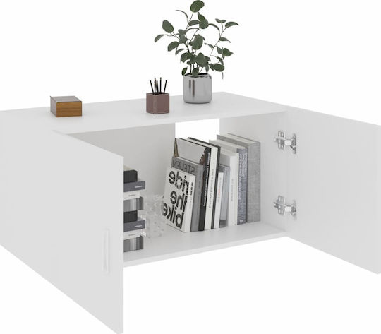 Wand Wohnzimmer Nischenschrank aus Spanplatte Weiß 80x39x40cm