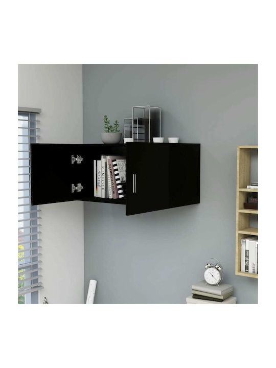 Kabinett Wand Black Velvet-Black Metal 80x39x40cm