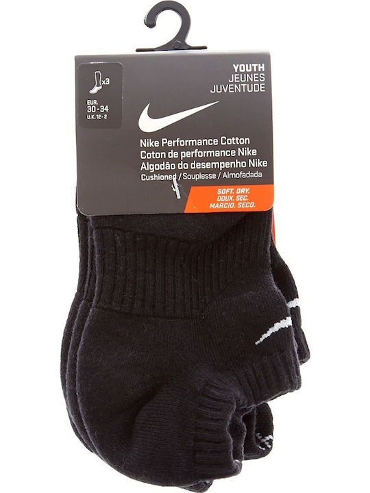 Nike Kids Sports Ankle Socks Black 3 Pair