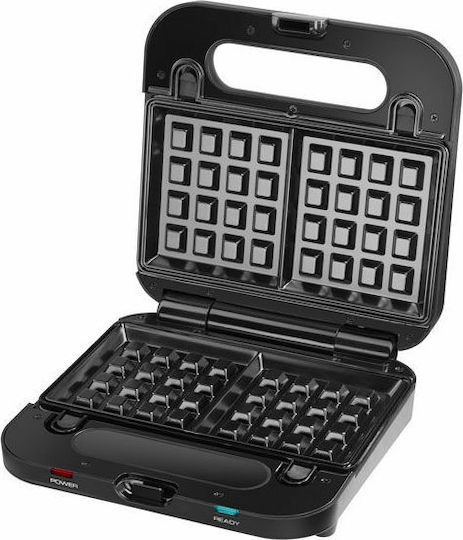 Amica SMK4011 Τοστιέρα με Αποσπώμενες Πλάκες για 2 Τοστ 750W Μαύρη