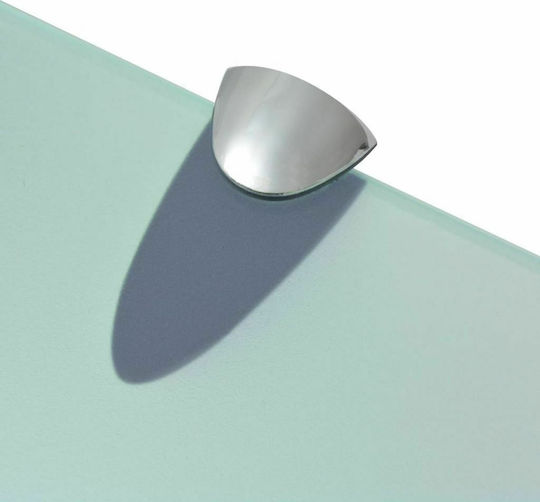 vidaXL An der Wand montiert Badezimmerregal Glas 30x10x0.8cm Transparent