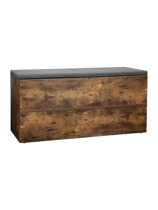 Wooden Shoe Organizer with 5 Shelves Brown 104x30x48cm