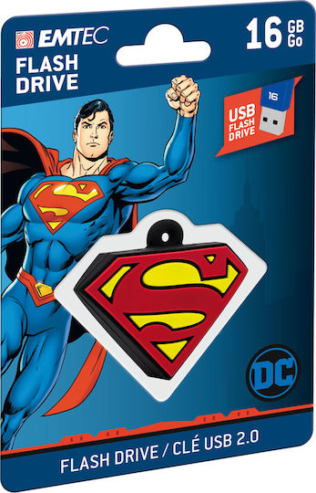 Emtec DC Comics Collector Superman 16GB USB 2.0 Stick Πολύχρωμο