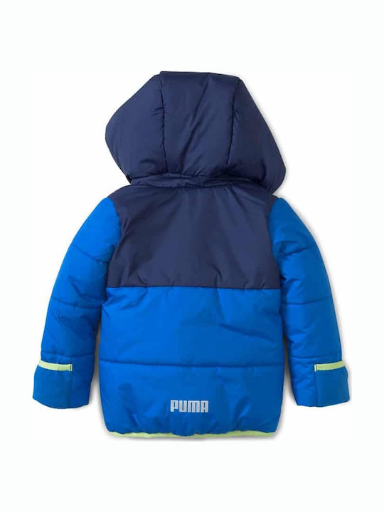 PUMA Παιδικό Αθλητικό Μπουφάν Μπλε