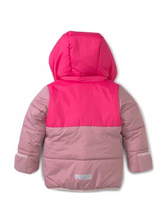 Puma Kids Sports Jacket short Hooded Pink