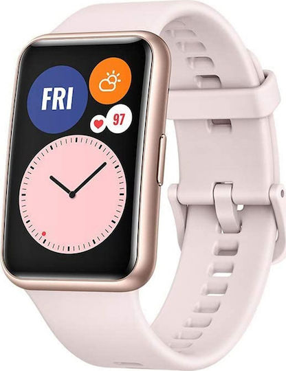 Huawei Watch Fit Waterproof with Heart Rate Monitor (Sakura Pink)