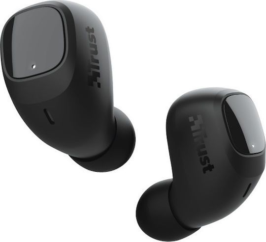 Trust Nika Compact In-ear Bluetooth Handsfree Căști cu Rezistență la Transpirație și Carcasă de Încărcare Negru