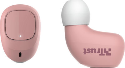 Trust Nika Compact In-Ear Bluetooth-Freisprecheinrichtung Kopfhörer mit Schweißresistenz und Ladeetui Rosa