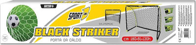 Sport1 Τέρμα Ποδοσφαίρου Εξωτερικού Χώρου Goalpost Black Striker