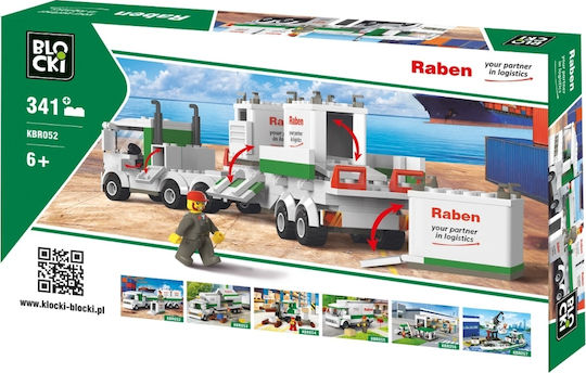 Blocki Building Blocks Container Truck for 6+ Years 343 Pieces