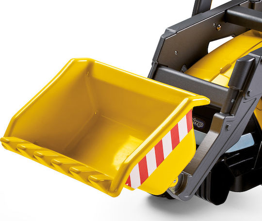 Excavator pentru copii Maxi cu pedale cu Pedale Galben