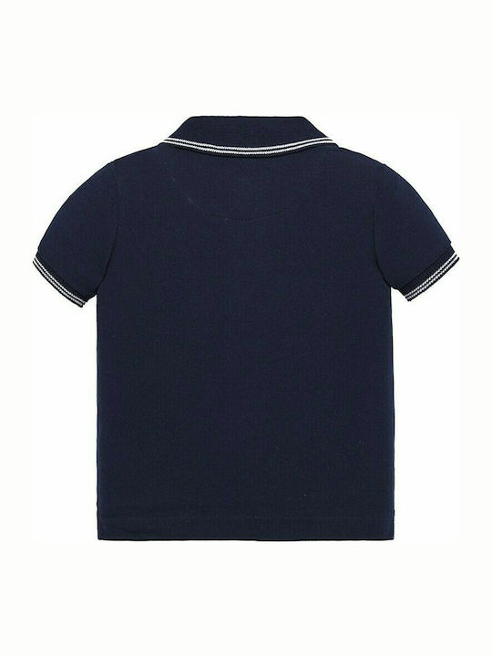 Mayoral Kids Polo Short Sleeve Navy Blue