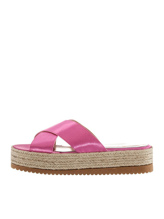 Mairiboo for Envie Women's Flat Sandals Flatforms in Fuchsia Color