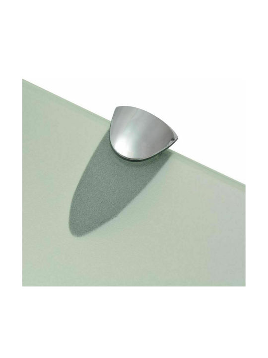 vidaXL Montat pe perete Raft Baie Sticlă 40x10x0.8cm Transparentă