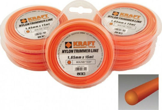 Kraft Eco Μεσινέζα Στρογγυλή Μήκους 15m και Πάχους 2mm