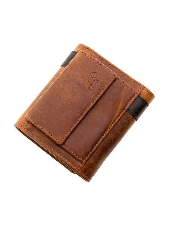 Herrenbrieftasche mit RFID Tabac Braun