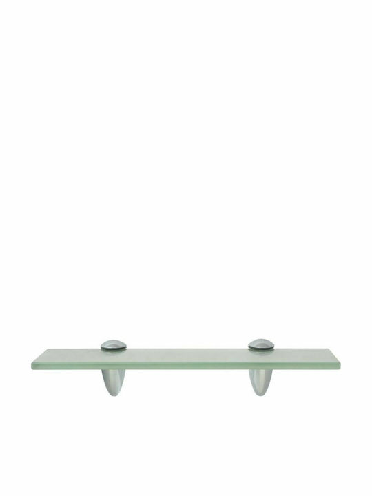vidaXL Montat pe perete Raft Baie Sticlă 30x20x0.8cm Transparentă