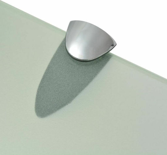vidaXL An der Wand montiert Badezimmerregal Glas 30x20x0.8cm Transparent