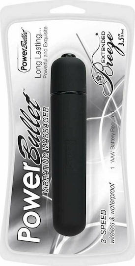 Power Bullet Extended Breeze Klassisch Vibrator 8.50cm Black