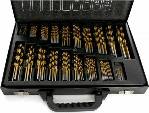 Tagred Set Burghie Titan HSS-TIN Set 170 Burghie HSS Titan pentru Metal και Lemn