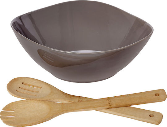 Cryspo Trio Bambus Porzellan Salatschüssel