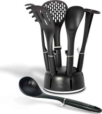 Berlinger Haus Plastic Cooking Utensil Set with Base Black 7pcs