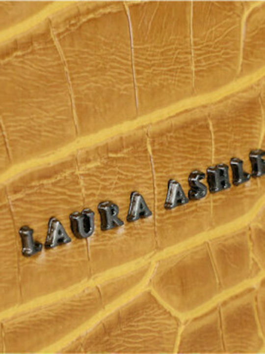 Tarlton Croco Γυναικεία Τσάντα Χιαστί Κίτρινη