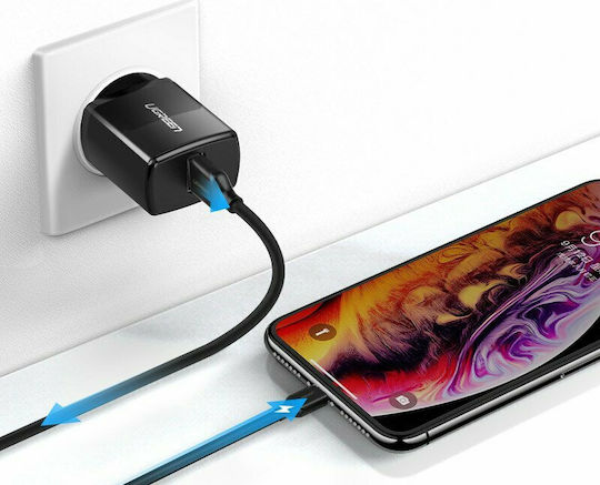 Ugreen Зарядно без кабел с USB-A порт 10W Черен (ED011)