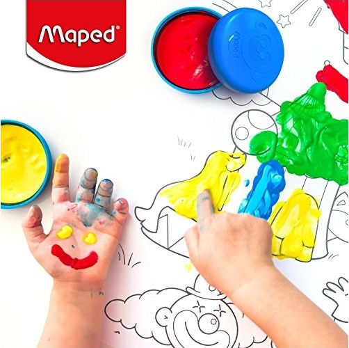 Maped Color'Peps Finger Paints Set 1+ 80ml 4pcs