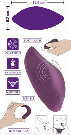 You2Toys Sweet Smile Panty Vibrator Clitoral Vibrator 11.5cm Violet