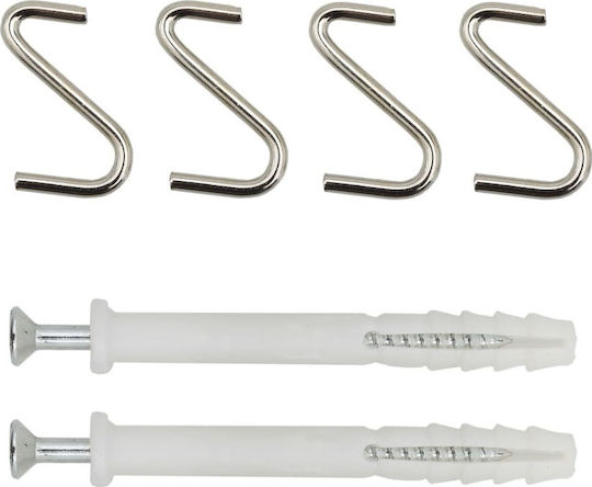 vidaXL Metallische Küchenorganisationsständer für Mikrowelle Weiß 60x39,6x79,5cm