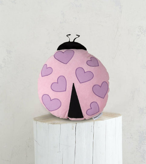 Nima Crib Decorative Pillow Lovebug Pink 40x25cm