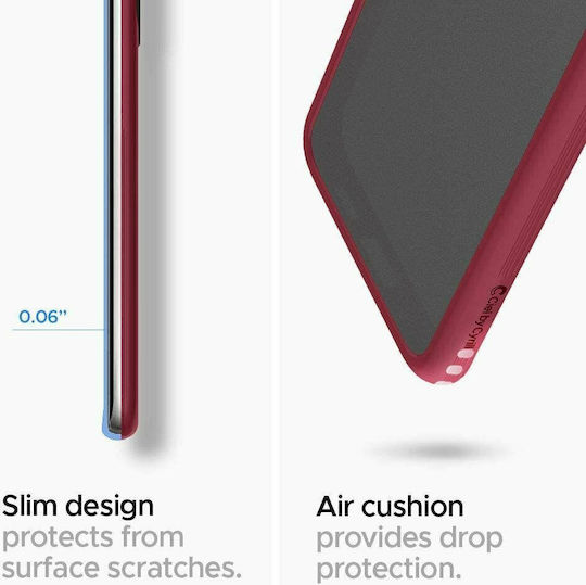 Spigen Ciel Color Brick Back Cover Silicone 2mm Burgundy (Galaxy S20) ACS00803