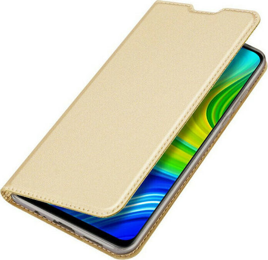 Dux Ducis Skin Pro Buchen Sie Synthetisches Leder Gold (Redmi Note 9)