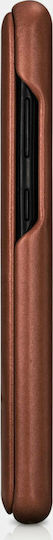iCarer Curved Edge Vintage Book Δερμάτινο Καφέ (Galaxy S20)