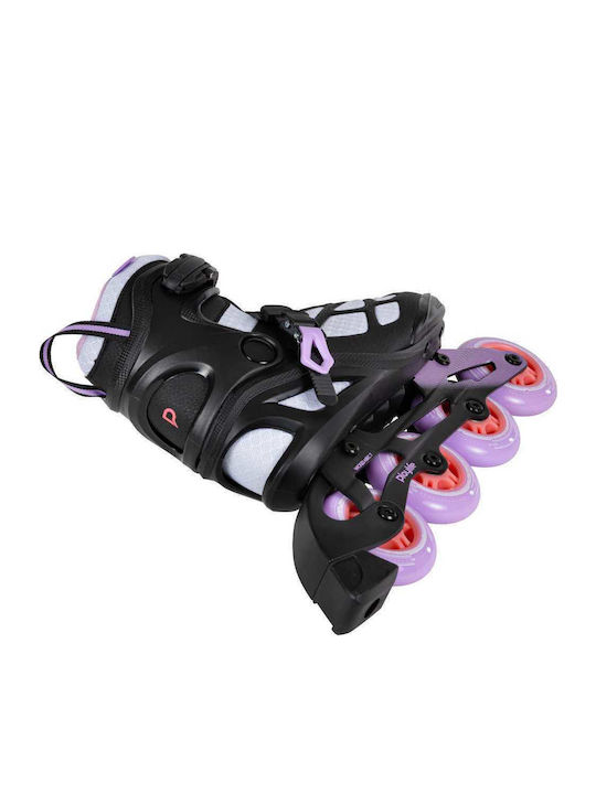 Powerslide Lancer White 84 Inline Rollers Schwarz Erwachsene/Kinder