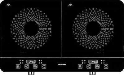 Sencor Countertop Burner Induktion Double Schwarz